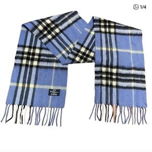 BALLANTRAE Edinburgh 100% lambswool tartan plaid scarf with fringe Soft warm​